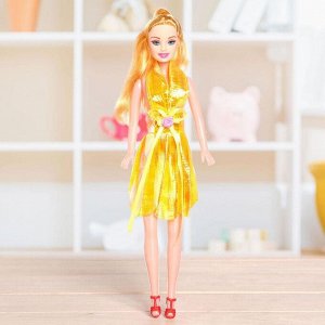 Кукла в платье, цвета МИКС