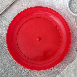 Тарелка, d=18,5 см, цвет вишнёвый