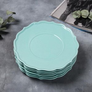 Набор тарелок «Голубые», 20 см, 6 шт