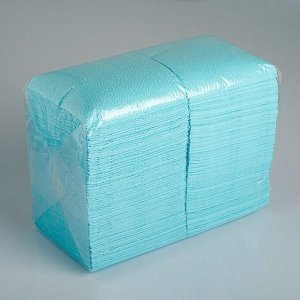 Салфетка однослойная БигПак Пастель голубой, 350 л, 24*24