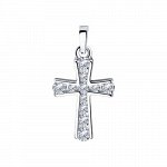 Подвеска из серебра с фианитом 94032563