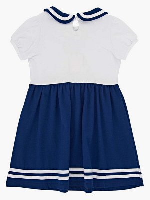 Платье (98-116см) UD 1579(3)бел/синий