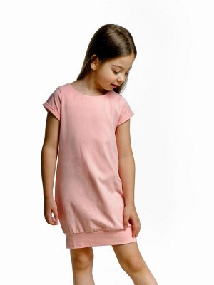 Платье с бантом (98-122см) UD 0633(2)крем-розовый