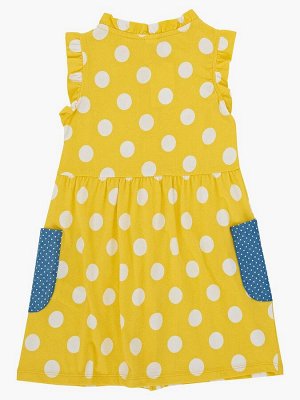 Платье  (92-116см) UD 2956(1)желт-горох