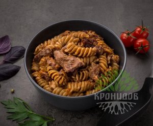 Говядина с макаронами 250г.,1/15