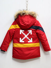Куртка дет. Fashion hty-215-2 р-р 128-152 5 шт, цвет красный