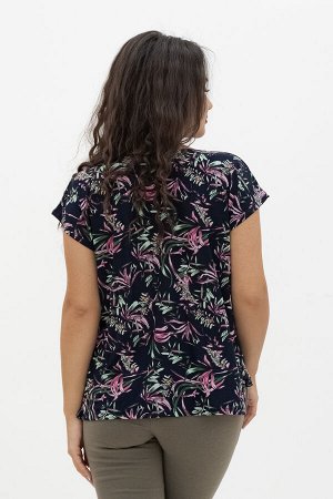Блузка женская Шабо-ЦР (Цветы розовые)