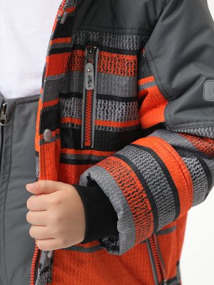 Комплект для мальчика К339 серый-оранжевый (104-140)