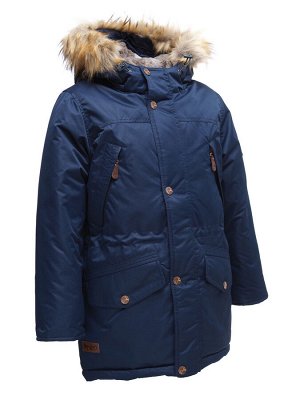 Зимняя куртка для мальчика 593 ТЁМНО-СИНИЙ (128 — 164)