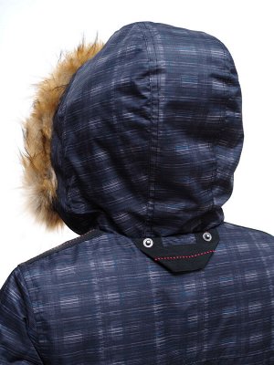 Зимняя куртка для мальчика M592 СЕРЫЙ-ЧЁРНЫЙ (128 — 164)