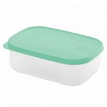 Емкость для продуктов, 0,6 л, прямоугольная, пластик, мята, BIO, 1/34