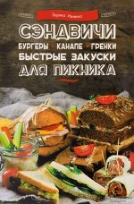 Сэндвичи, бургеры, канапе, гренки. Быстрые закуски для пикника 64стр., 245х170х5мм, Интегральный переплет