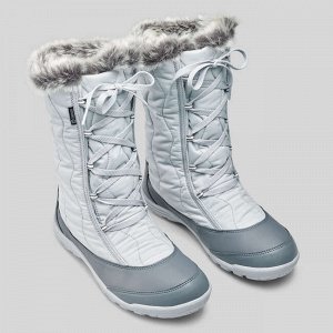 Сапоги зимние теплые водонепроницаемые на шнурках женские SH500 X-WARM QUECHUA