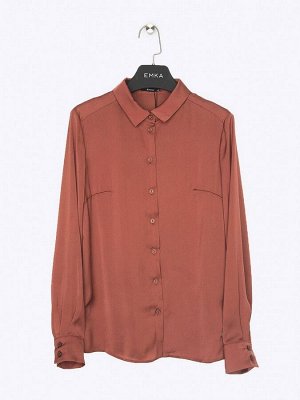 EMKA Однотонная рубашка B2412/chary