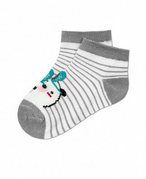 Серые носки для девочки 38364-ПЧ18