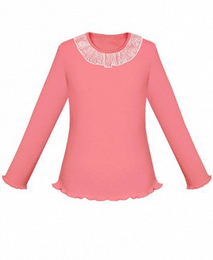 Розовая школьная блузка для девочки 77123-ДШ17