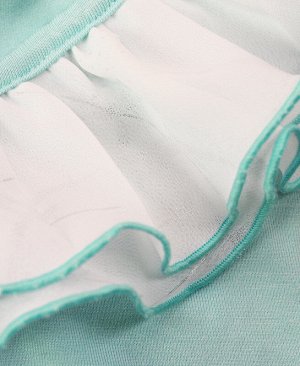 Бирюзовая школьная блузка для девочки 72904-ДШ18