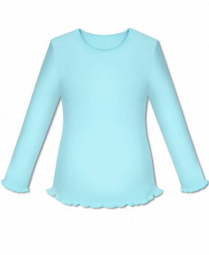 Голубая школьная блузка для девочки 77826-ДШ18
