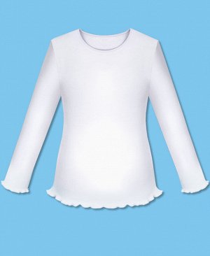 Белая школьная блузка для девочки 77821-ДШ17