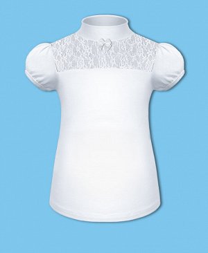 Белая школьная блузка для девочки 71672-ДШ19