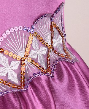 Пурпурное платье для девочки 82741-ДН19