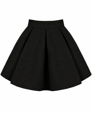 Темно-серая юбка со складками для девочки