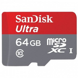 Флеш карта MicroSD SanDisk 64GB Class 10