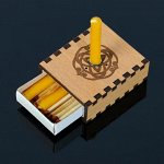 Набор ларец желаний &quot;Исполнение желаний&quot; со свечками, 5,2х4,5х2 см