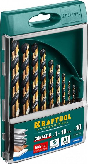 KRAFTOOL COBALT 10шт(1-10мм)