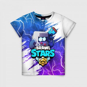 Детская футболка 3D «BRAWL STARS 8-BIT»