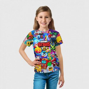 Детская футболка 3D «Brawl Stars | Все новые бравлы»
