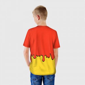 Детская футболка 3D «Brawl Stars Leon Pikachu»