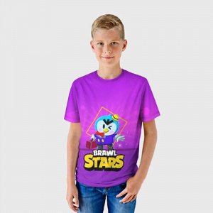 Детская футболка 3D «Brawl Stars. Mr. P»