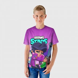 Детская футболка 3D «BRAWL STARS BIBI»