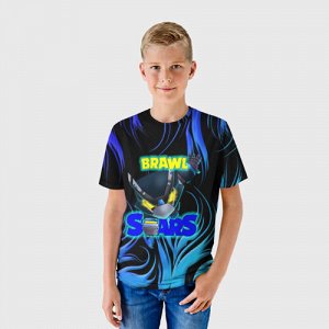 Детская футболка 3D «МЕХА ВОРОН БРАВЛ СТАРС»