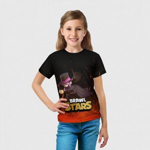 Детская футболка 3D «Brawl stars Mortis Мортис»