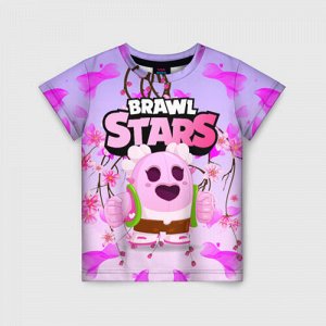 Детская футболка 3D «Sakura Spike Brawl Stars»