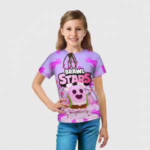 Детская футболка 3D «Sakura Spike Brawl Stars»