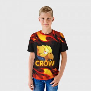 Детская футболка 3D «Crow (Brawl Stars)»