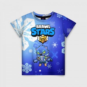 Детская футболка 3D «Новогодний Brawl Stars»