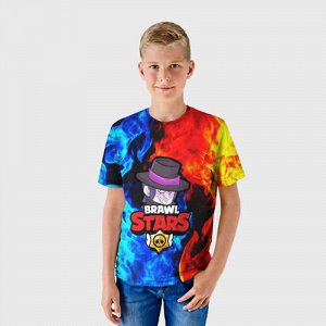 Детская футболка 3D «BRAWL STARS MORTIS»