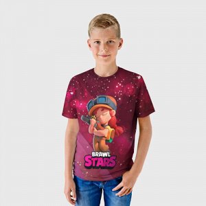 Детская футболка 3D «Jessie brawl stars»
