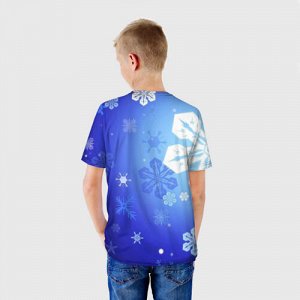 Детская футболка 3D «Новогодний Brawl Stars»
