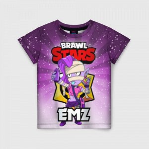 Детская футболка 3D «BRAWL STARS EMZ»