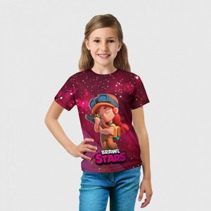 Детская футболка 3D «Jessie brawl stars»