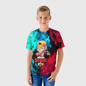 Детская футболка 3D «BRAWL STARS MAX.»