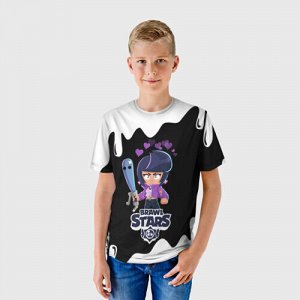 Детская футболка 3D «BRAWL STARS BIBI.»