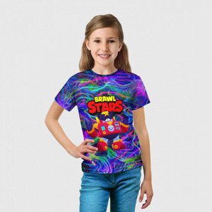 Детская футболка 3D «Surge Вольт | Brawl Stars»