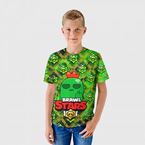 Детская футболка 3D «BRAWL STARS Spike»