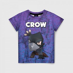 Детская футболка 3D «BRAWL STARS CROW»